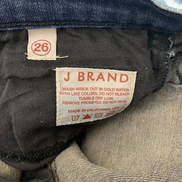 J Brand Pencil Leg Jeans Size 26 Dark Blue Wash 5-Pocket Stretch Denim - Picture 11 of 11